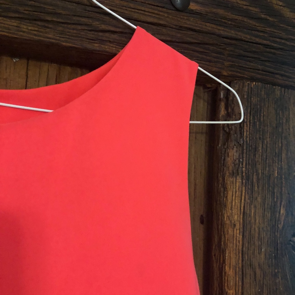 J. Crew Neon Pink / orange Dress - sz 12 - Picture 2 of 3